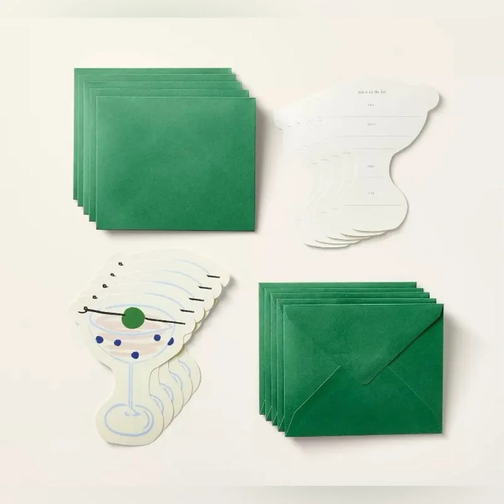Kate Spade x Target Martini Party Invitations with Envelopes 20 piece Set